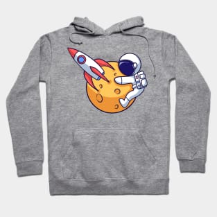 Astronaut Hugging the Moon Hoodie